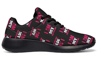I Am My Motivation Black Sole Sneakers