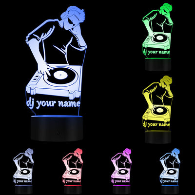 Custom DJ 3D LED Night Light (Headphones)