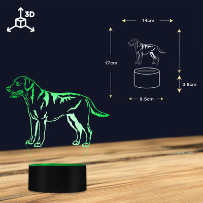 Custom Labrador Retriever 3D LED Night Light