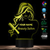 Custom Hairstylist 3D LED Night Light - Hairstylist Bestseller