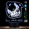 Custom Bulldog 3D LED Night Light