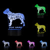 Custom Life is Better Pitbull 3D LED Night Light