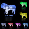 Custom Life is Better Bulldog 3D LED Night Light - bulldog bestseller