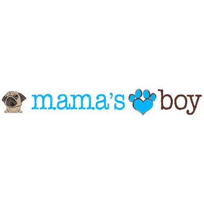 Mama's Boy Pug Dog Bowl