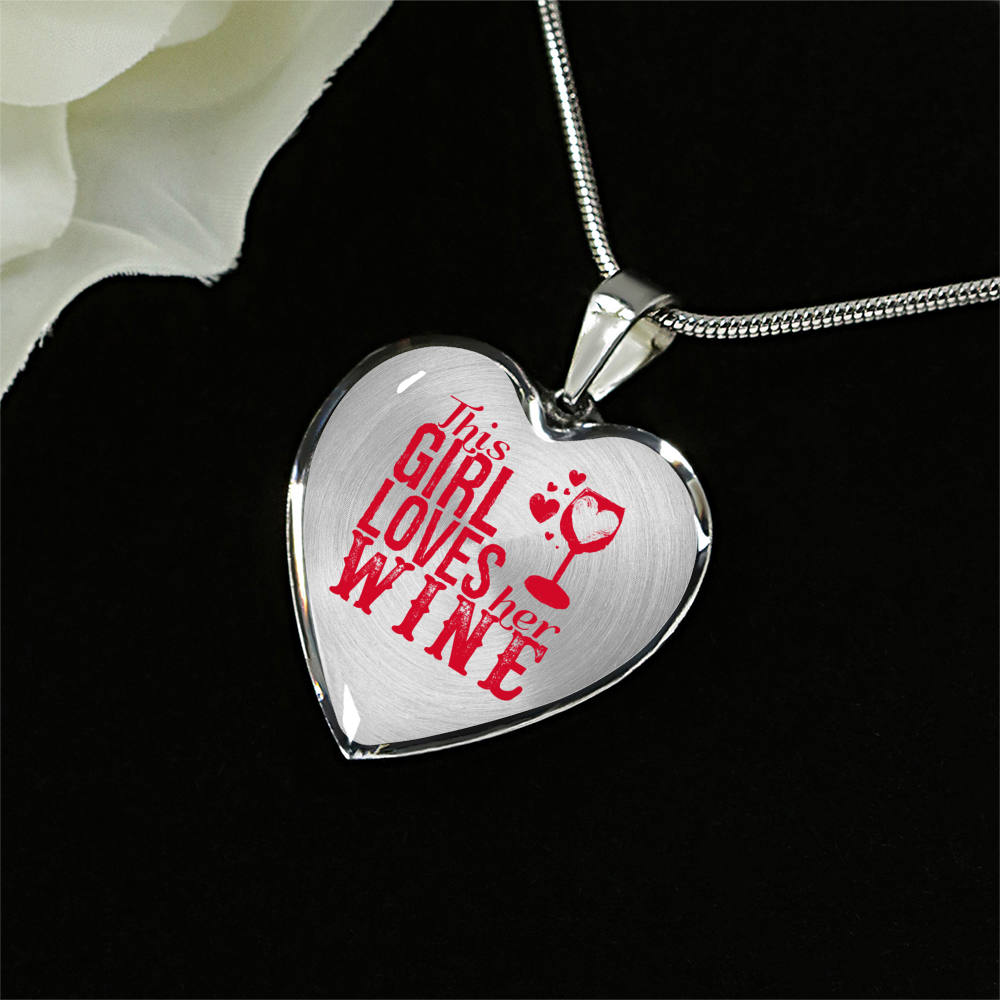 This Girl Loves Her Wine Necklace - KiwiLou
