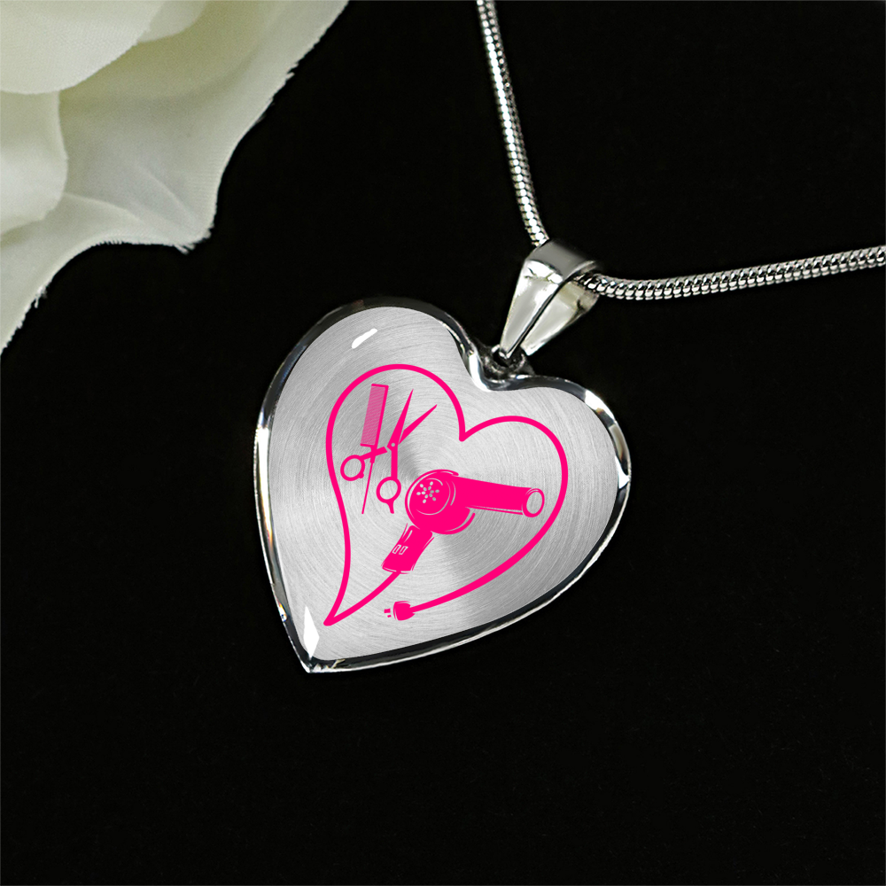 Hairstylist Heart Necklace