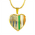 US Irish Flag Gold Necklace