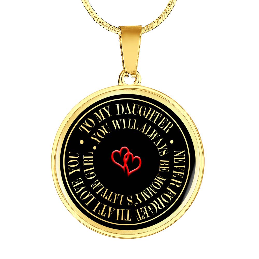 Never Forget Circle Pendant