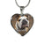 Custom Bulldog Heart Pendant