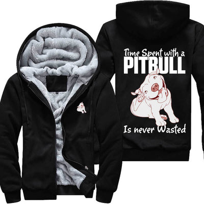 Time Spent with a Pitbull is never Wasted - Jacket - KiwiLou