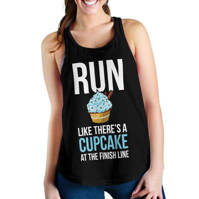 Cupcake At The Finish Line Women's Racerback Tank