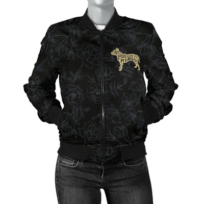 Life Is Better With A Pit Bull Women's Bomber Jacket