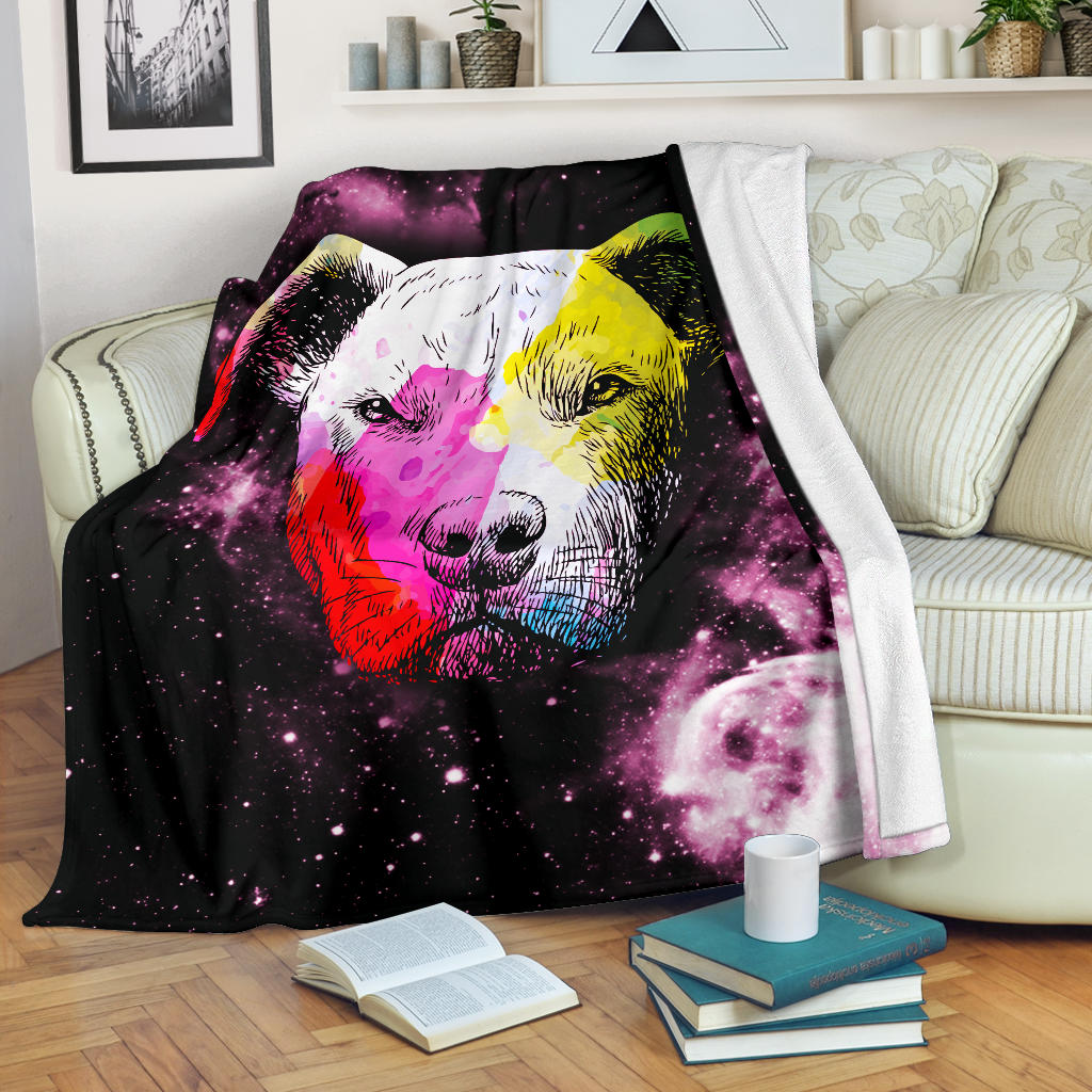 Colorful Pit Bull Premium Blanket