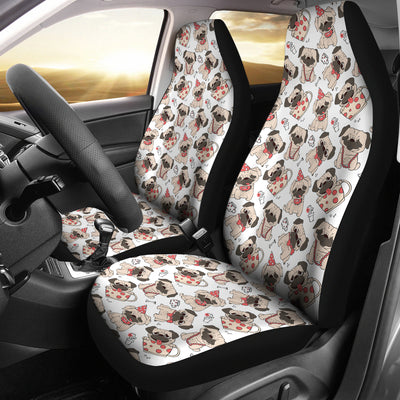 Happy Pug Car Seat Covers (set of 2)