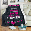 Girl Taken By A Super Sexy Gamer Premium Blanket