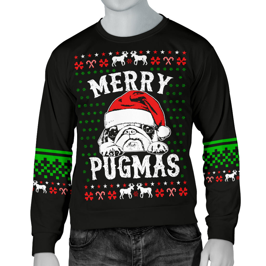 Merry Pugmas Men's Ugly Xmas Sweater