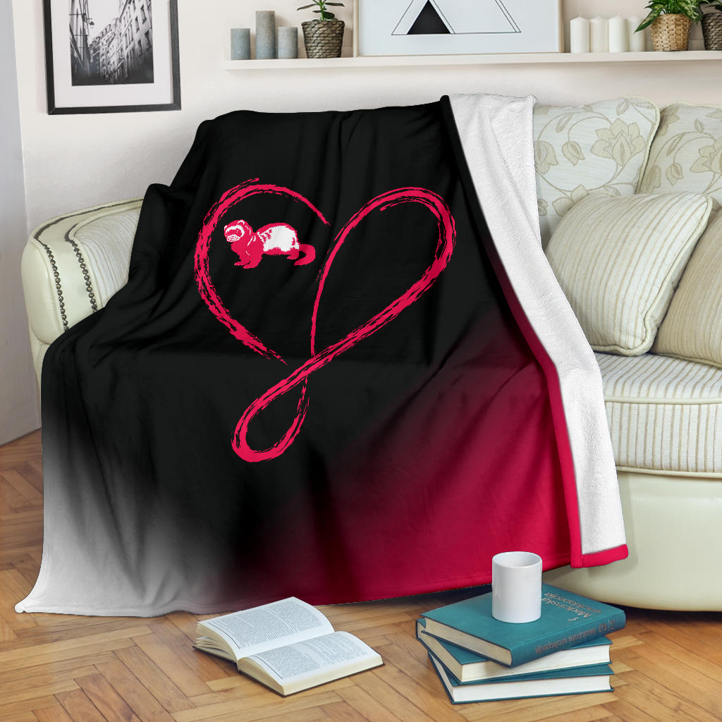 Love Infinity Ferret Premium Blanket