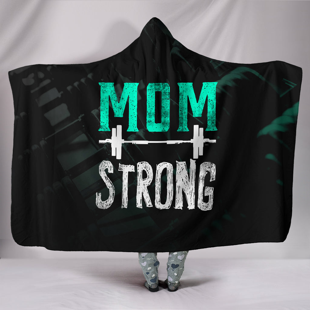Mom Strong Hooded Blanket