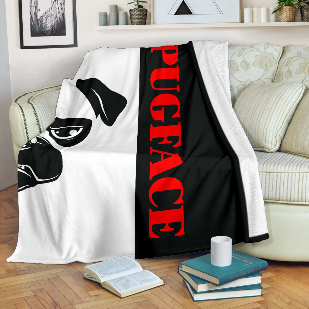 Pugface Premium Blanket