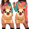 Donut Pug Hoodie Dress