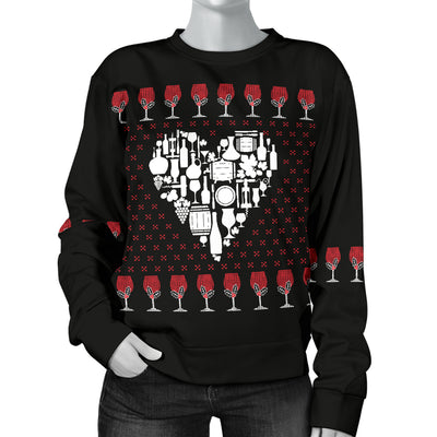 Wine Heart Women's Ugly Xmas Sweater