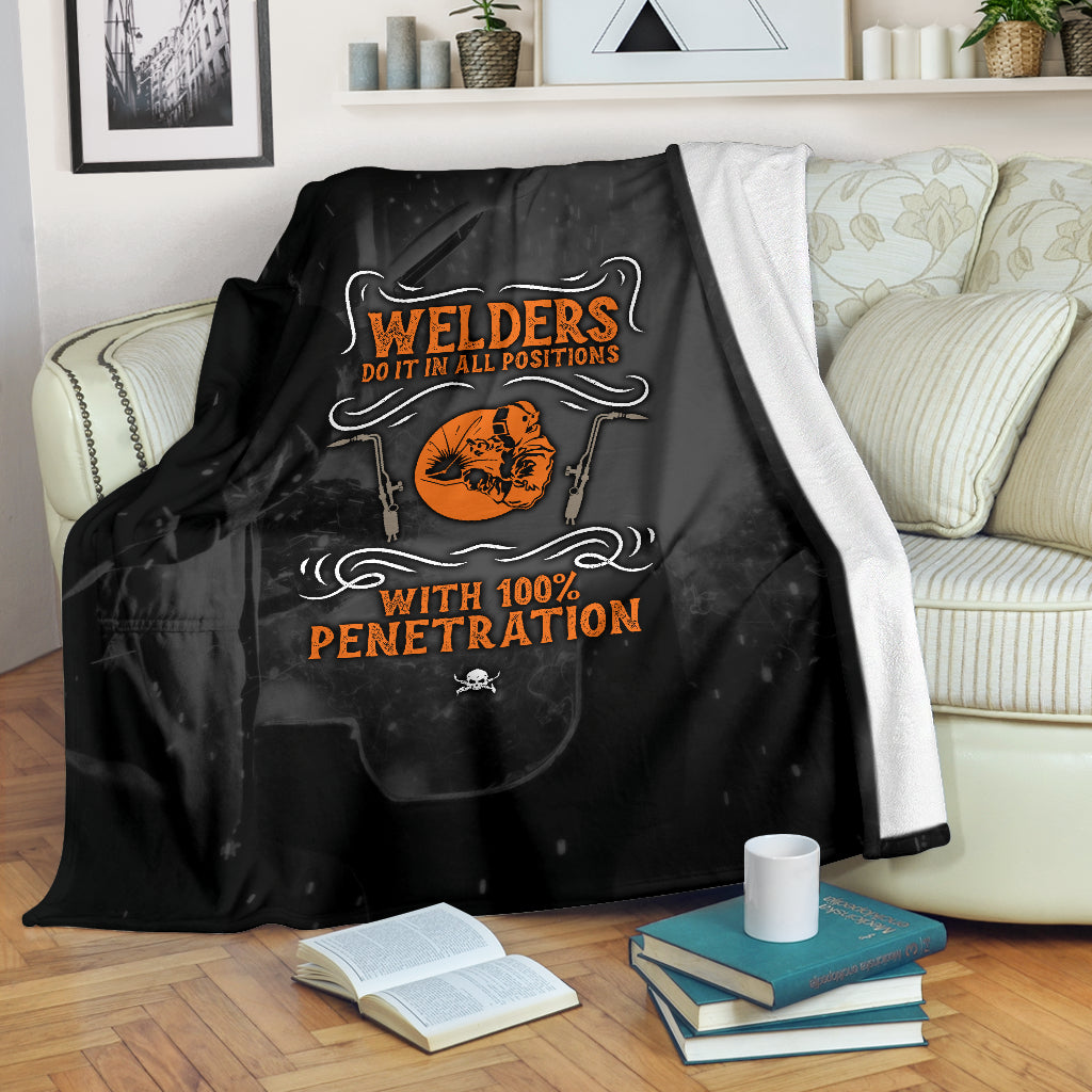 Welders Do It In All Positions Premium Blanket