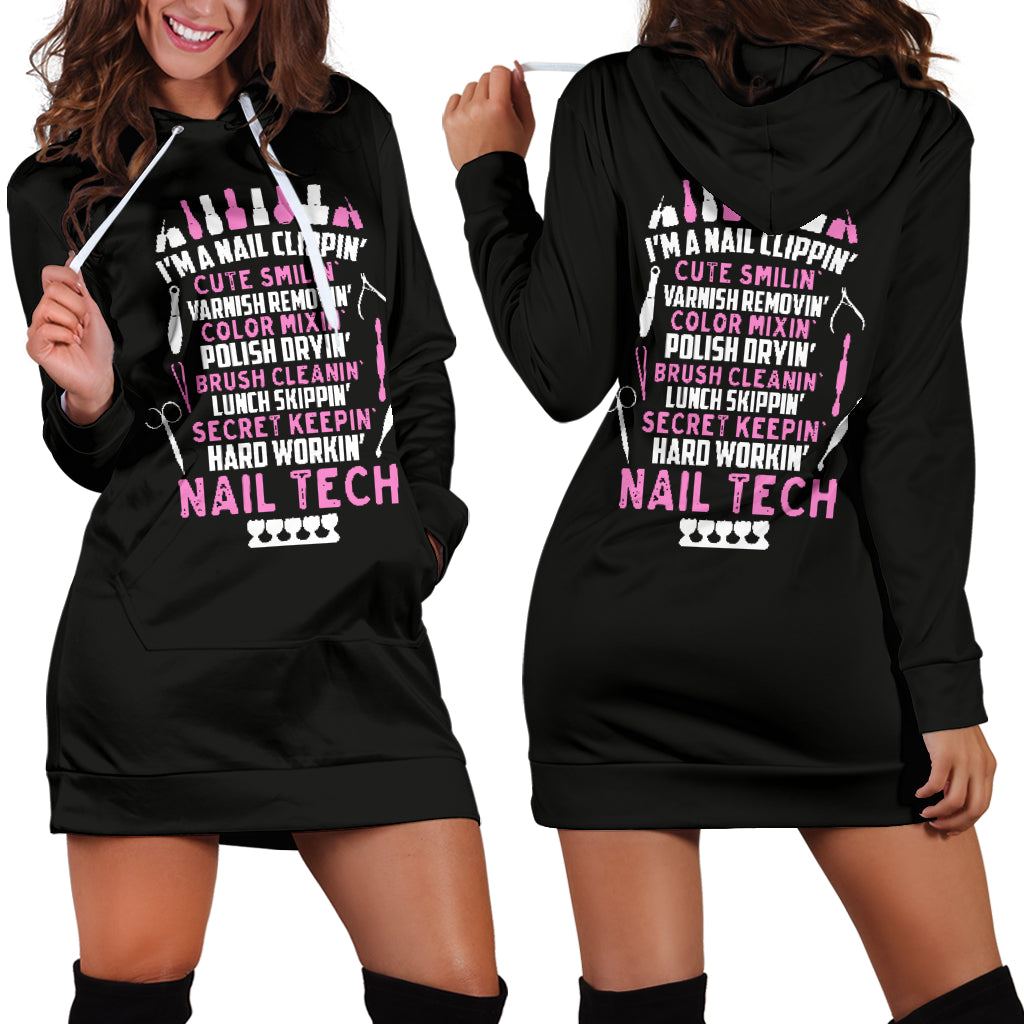 Nail Tech Hoodie Dress