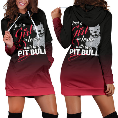Just A Girl in Love With Her Pit Hoodie Dress