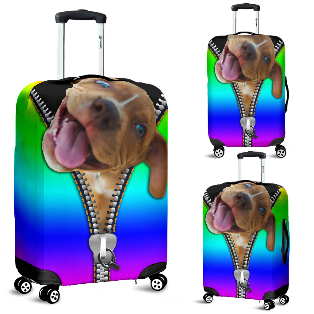 Zipped Pitbull Luggage Cover