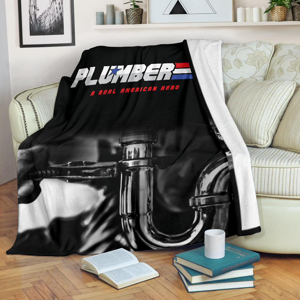 Plumber Real American Hero Premium Blanket