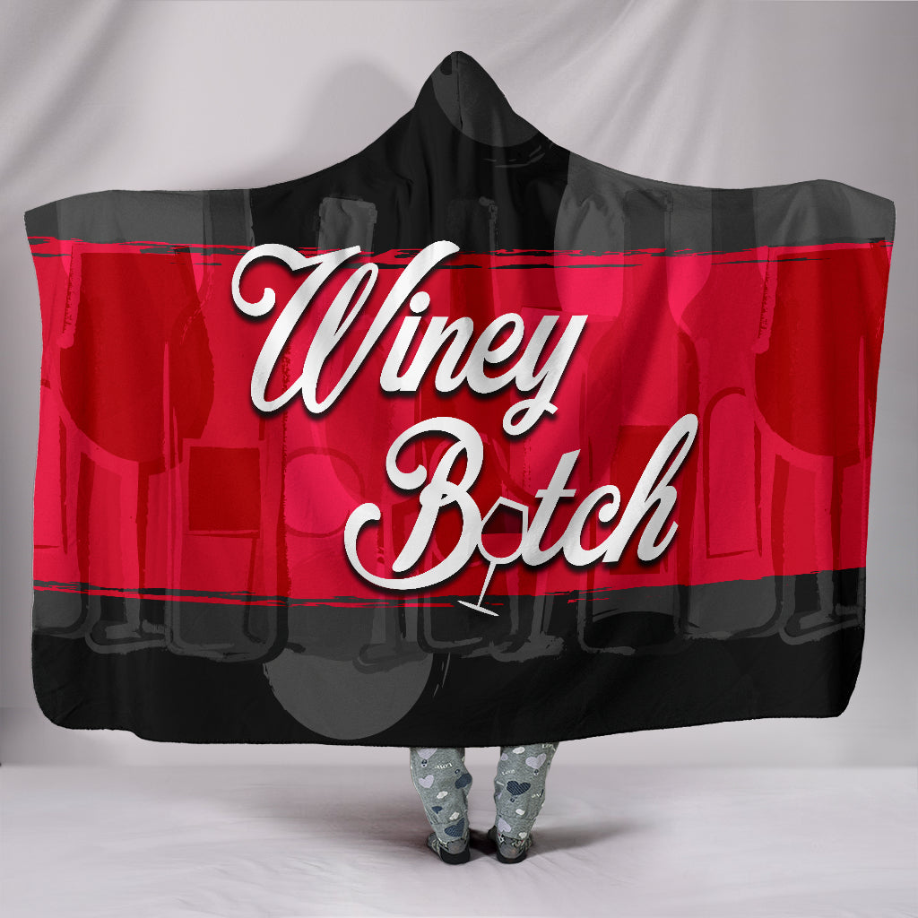 Winey Bitch Hooded Blanket