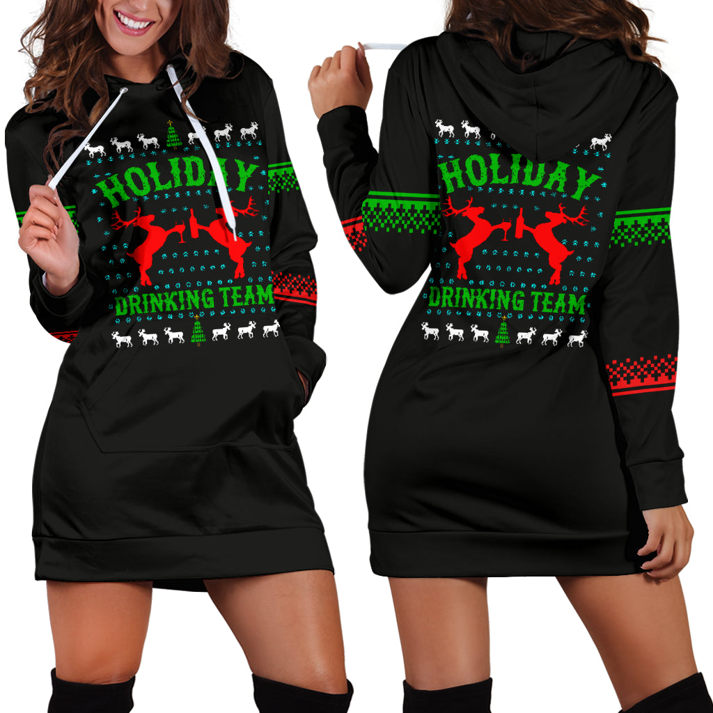 Holiday Drinking Team Hoodie Dress