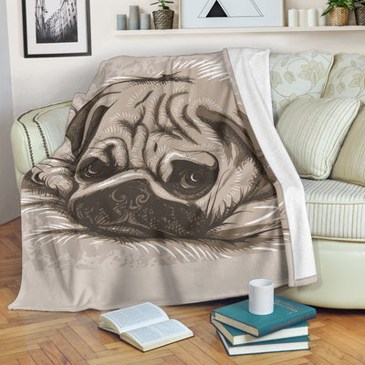 Sleepy Pug Premium Blanket