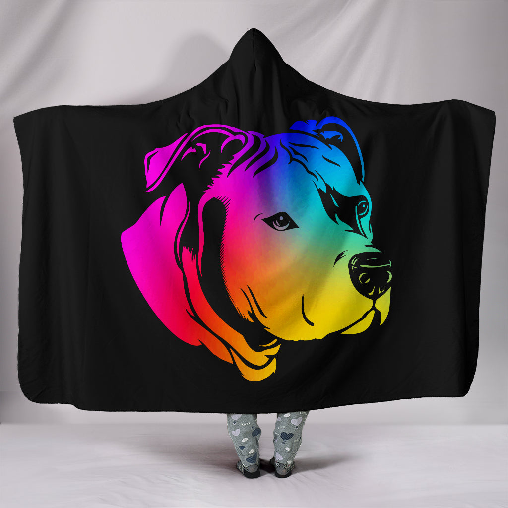 Rainbow Pit Hooded Blanket