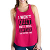 I Will Swear The Entire Time Women's Racerback Tank