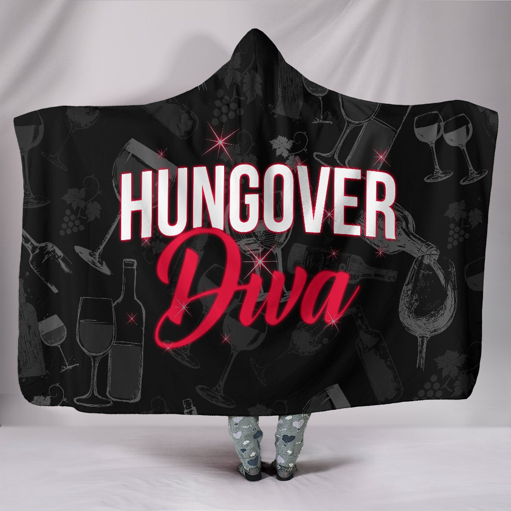 Hungover Diva Hooded Blankets