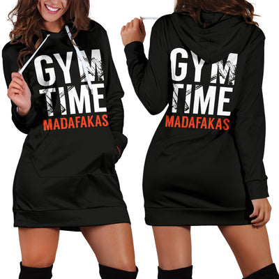 Gym Time Madafakas Hoodie Dress