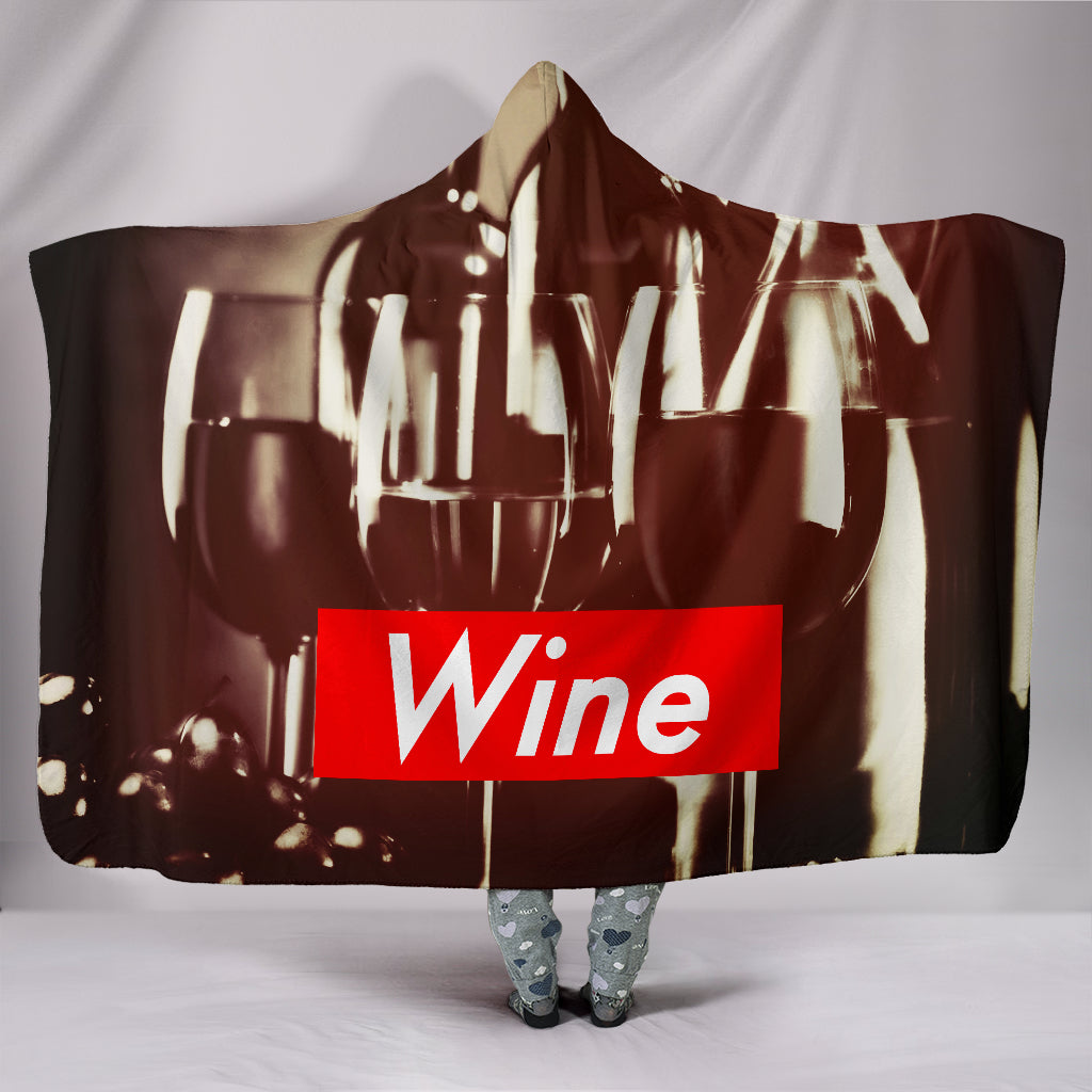 Wine Hooded Blanket