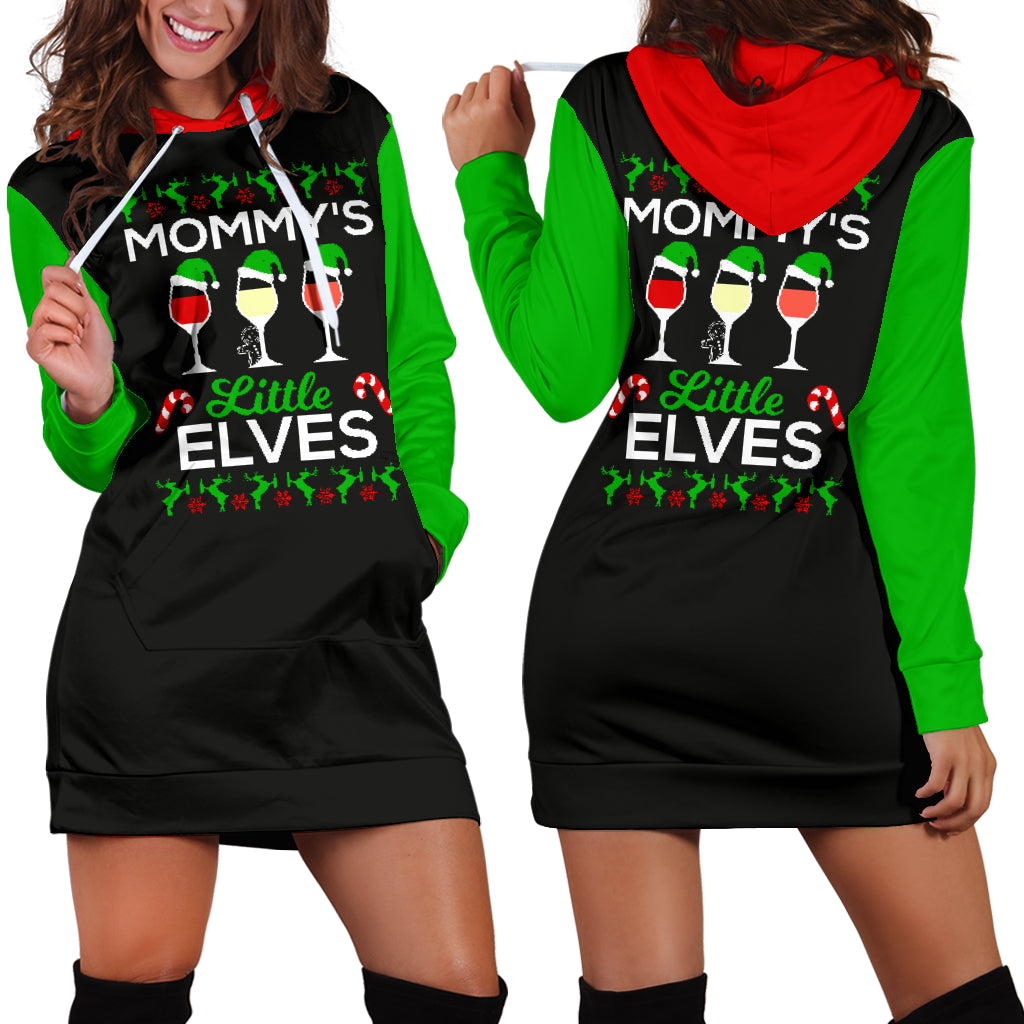 Mommy's Little Elves Hoodie Dress