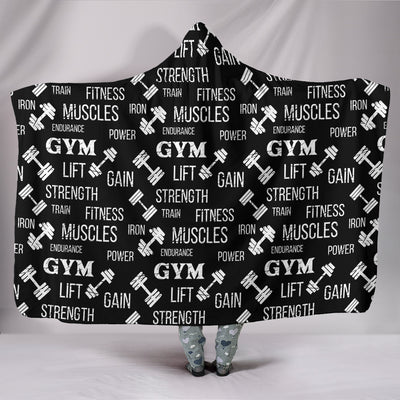 Gym Strength Hooded Blanket
