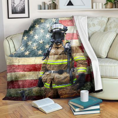 US Firefighter Premium Blanket
