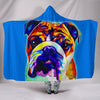 Bulldog Paint Hooded Blanket