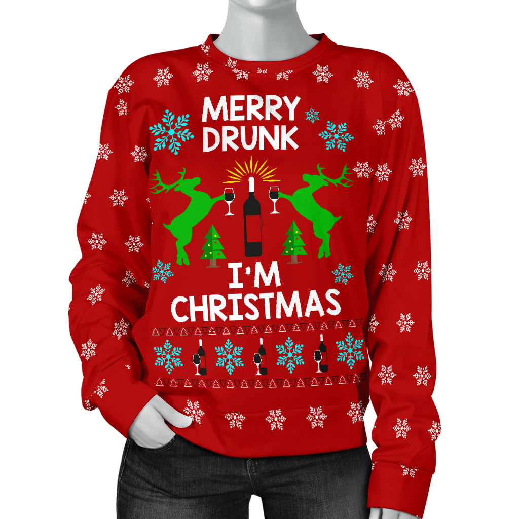 Merry Drunk Women's Xmas Sweater