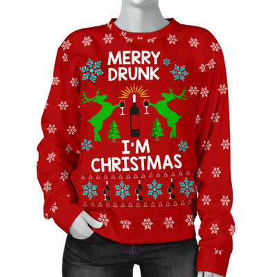 Merry Drunk Women's Xmas Sweater