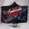 American Woman Hooded Blanket