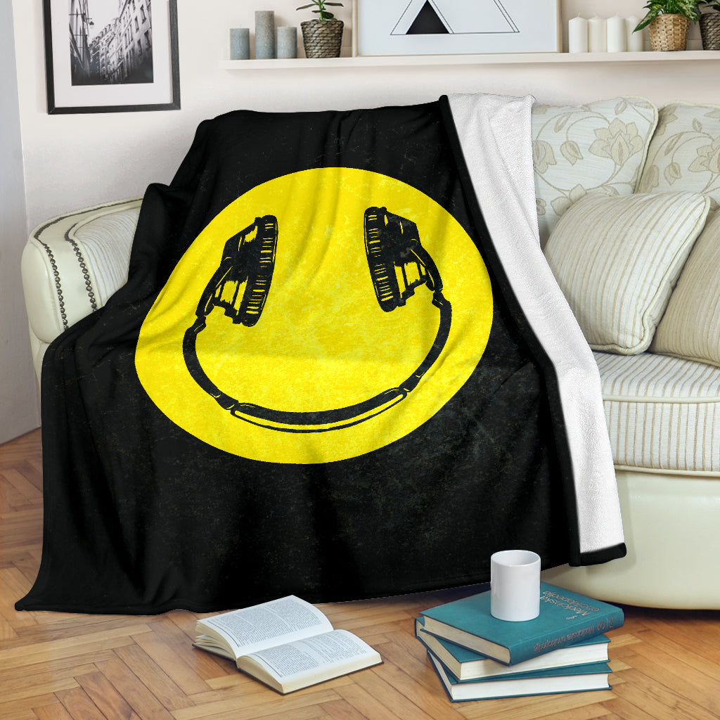 Smiley Face DJ Premium Blanket