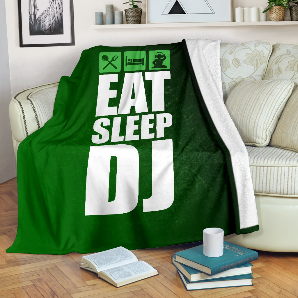 Eat Sleep DJ Premium Blanket
