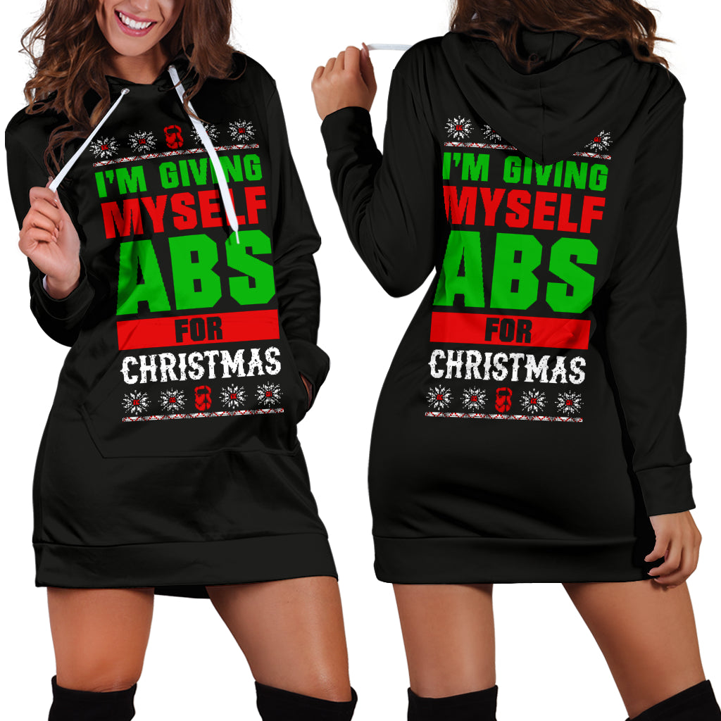 Abs For Christmas Hoodie Dress