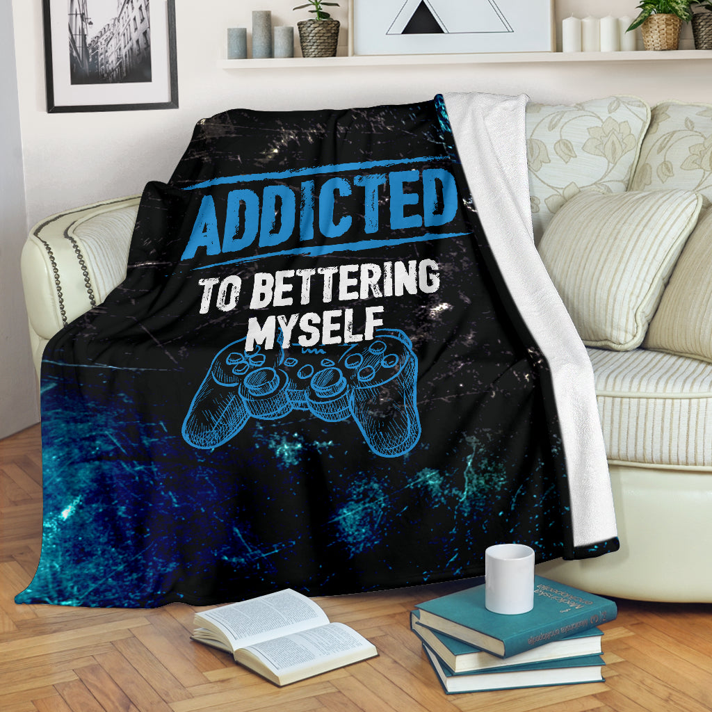 Addicted To Bettering Myself PS Premium Blanket