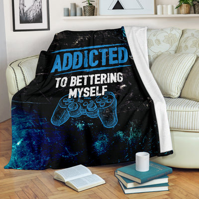 Addicted To Bettering Myself PS Premium Blanket